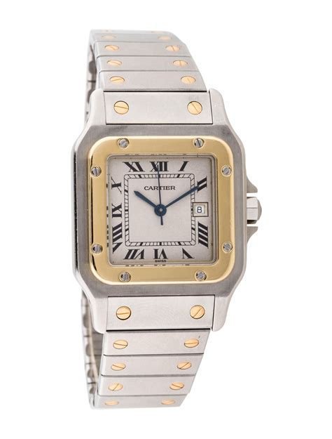 santos de cartier two tone